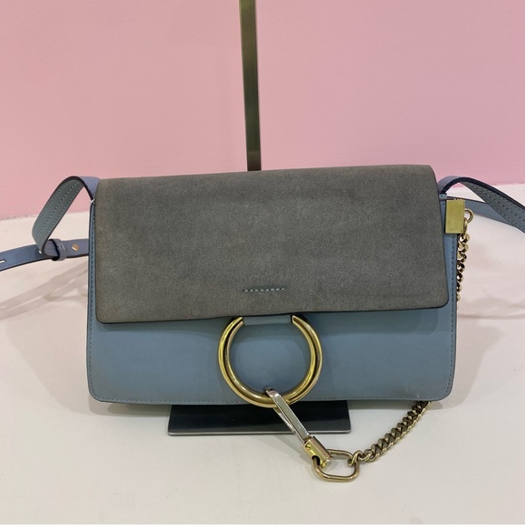 Chloe Handbags - Chloe Faye Shoulder Bag (Blue)